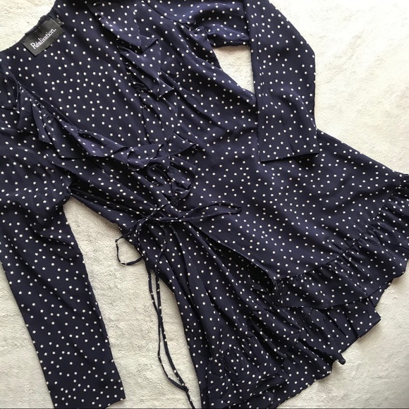 Realisation Par Dresses & Skirts - Realisation Par Alexandra Star Silk Wrap Dress